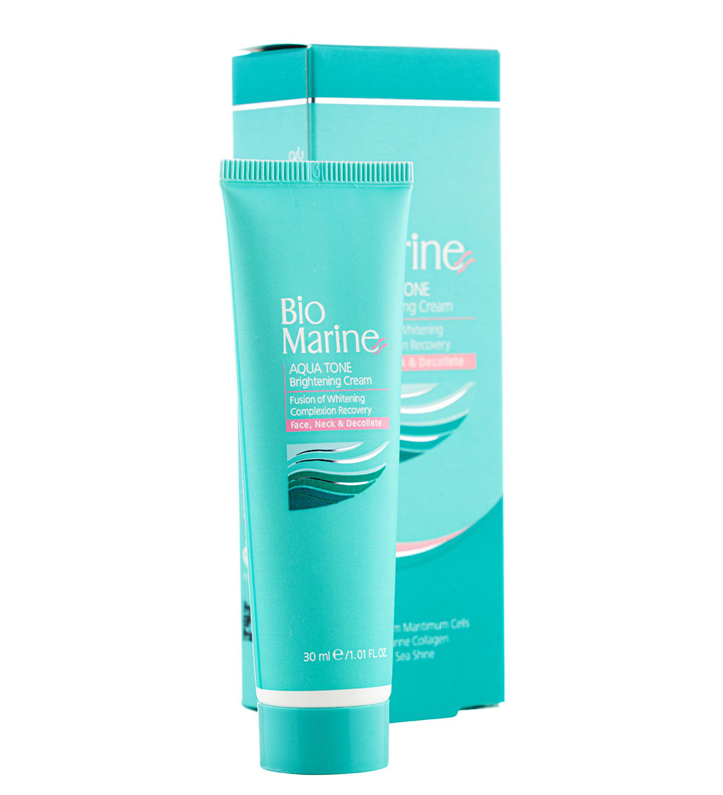 روشن کننده کرم روشن کننده مدل AQUA TONE حجم 30 ميل بايومارين - Bio Marine