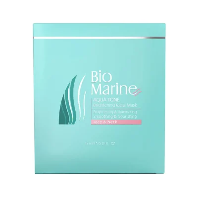 ماسک روشن کننده و شفاف کننده صورت دارای سه ساشه مدل AQUA TONE حجم 15 ميل بايومارين - Bio Marine