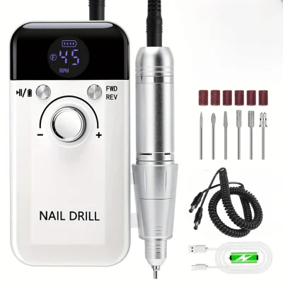 سوهان برقی مدل شارژی V6 نيل دريل - Nail Drill